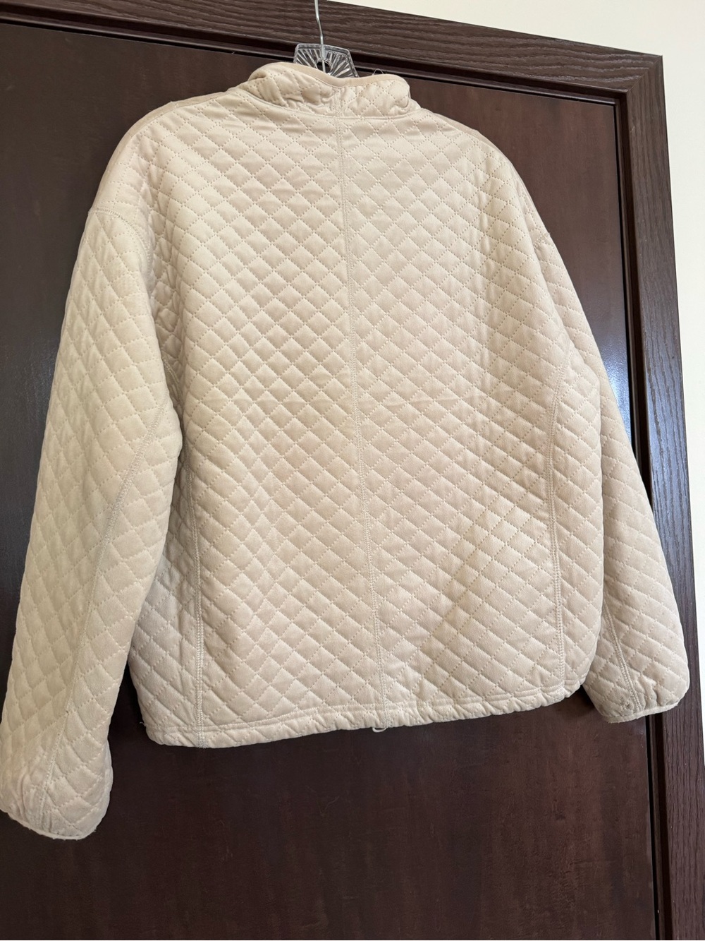 LIV Active Quilted Pullover Sweater in Cream - Picture 4 of 6